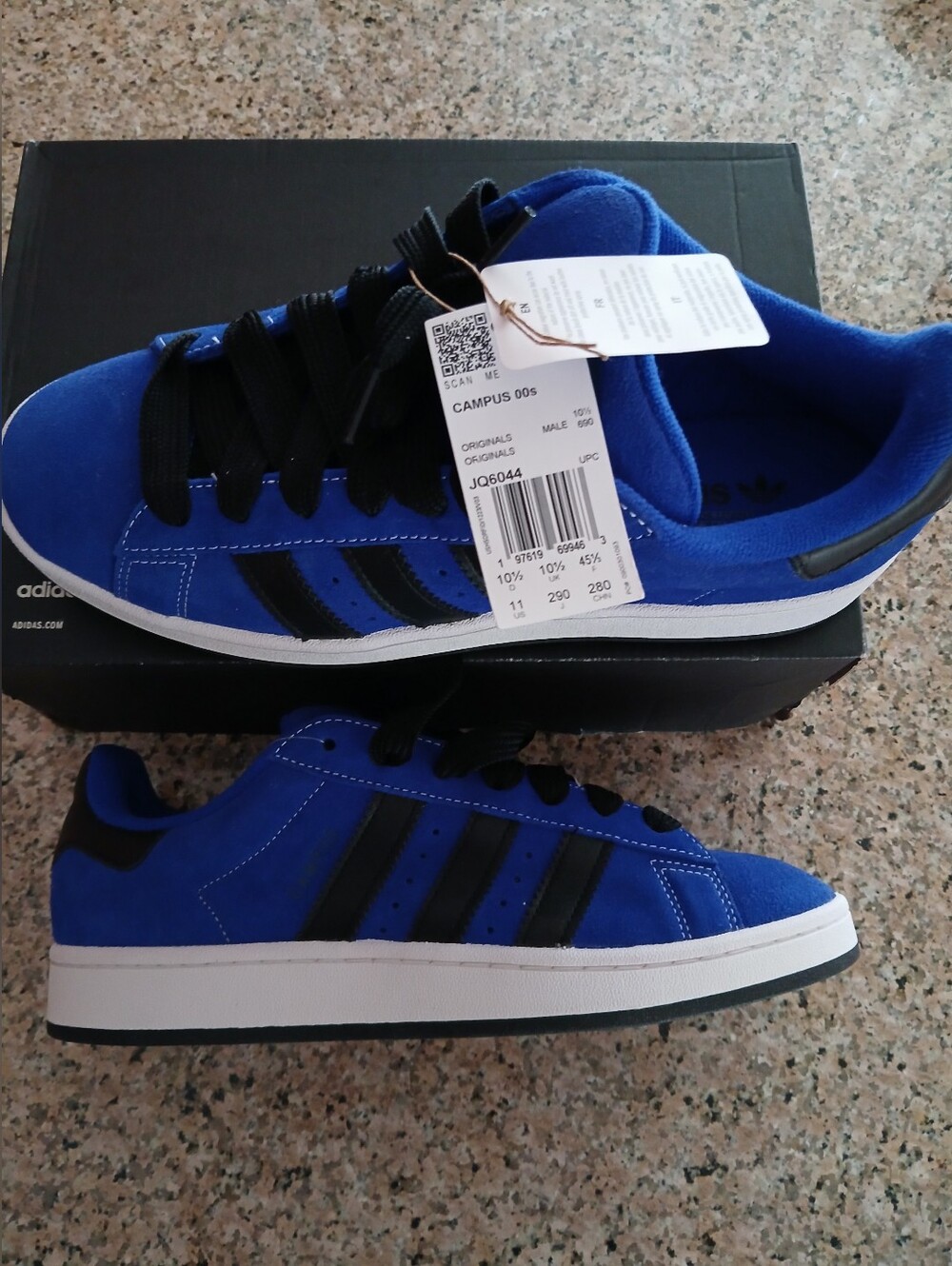 Adidas Campus 00 Men’s Suede Sneakers - Blue with Black Accents